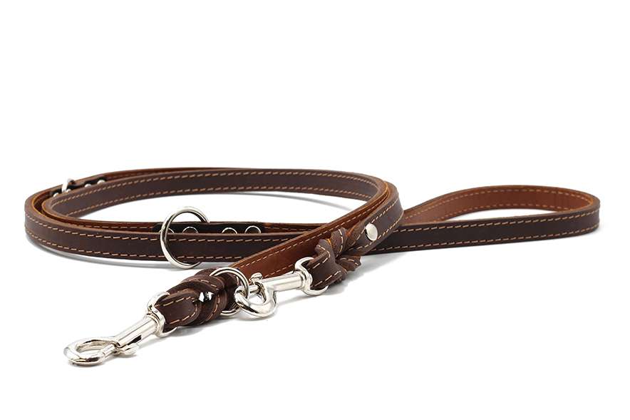 Leather Leash Classic Premium (brown-cognac)