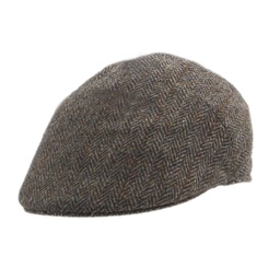 [4060A 29] Flatcap Harris Tweed (oliv)
