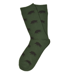 Socken Grün Wildschwein Schwarz